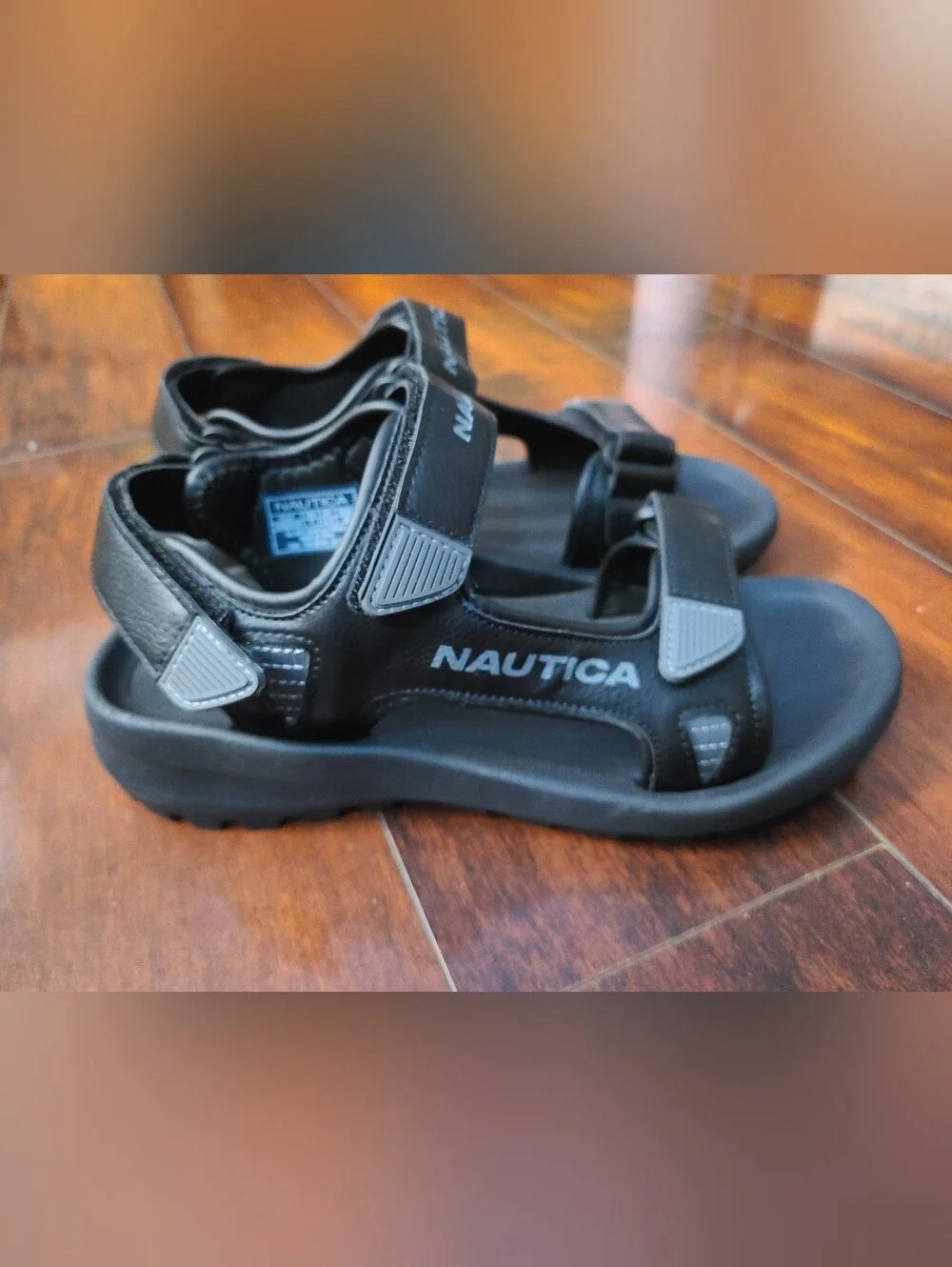 Nautica Chisholm Men's Sport Sandals Size 7 Black NWOT Athletic Hiking